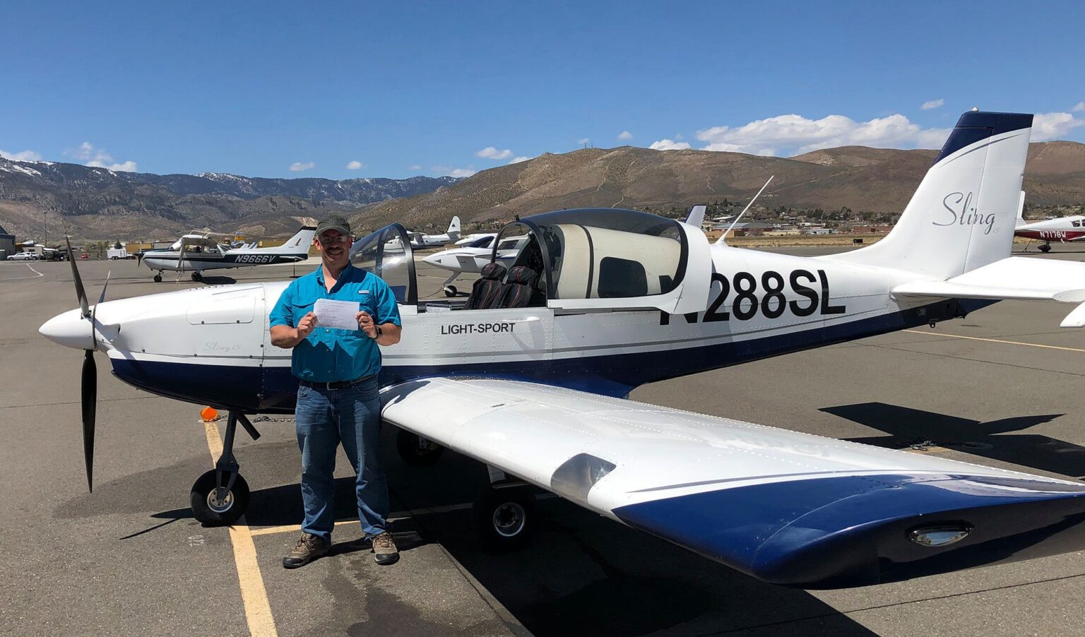 Jeff CFI Checkride, Airplane LSA Pilot Training Paul Hamilton's